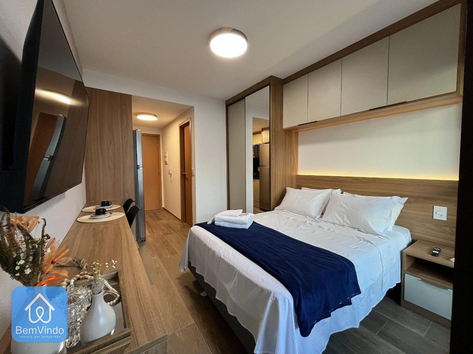 Estudio Estiloso E Bem Equipado Na Barra Apartamento *