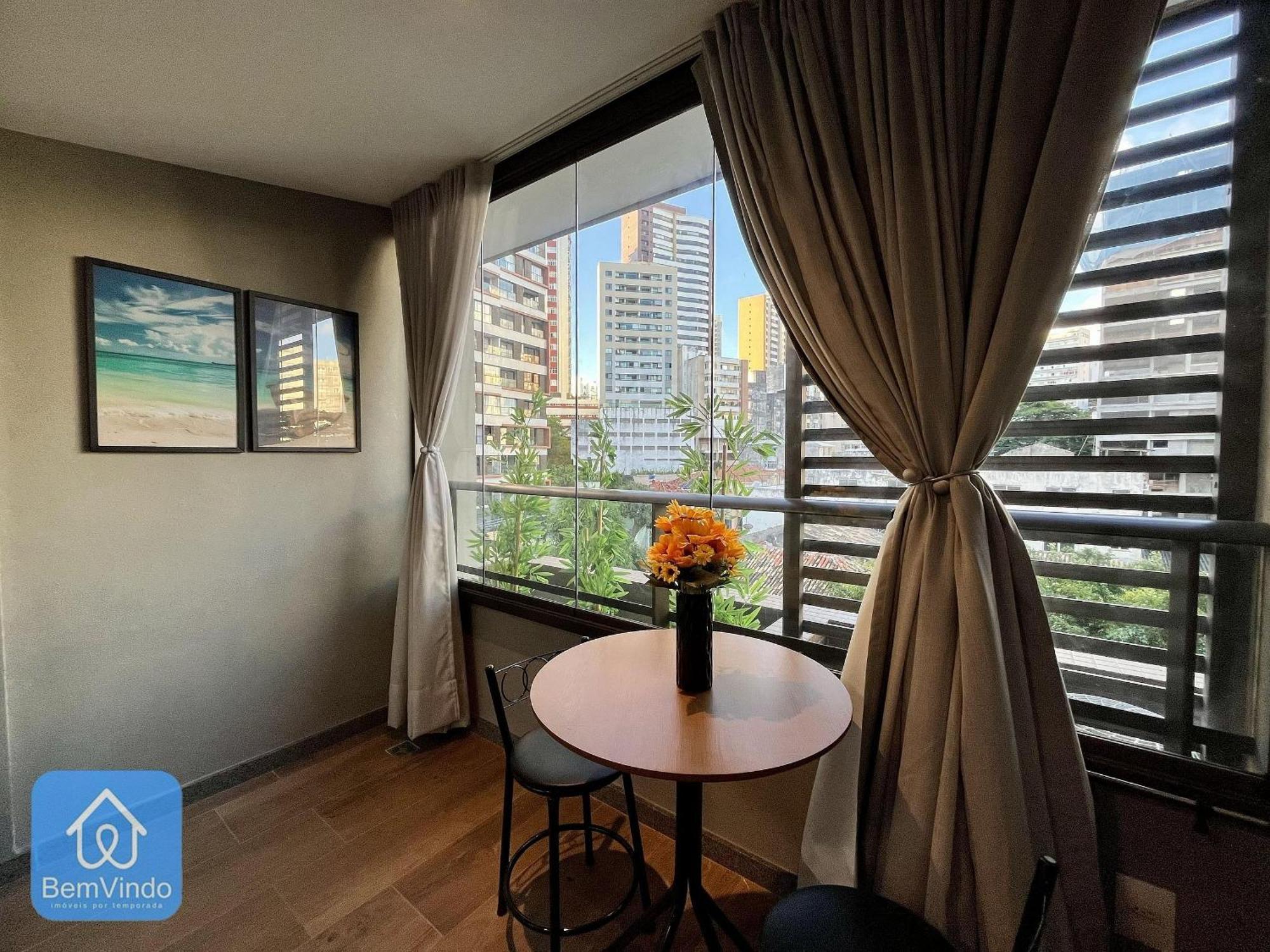 Apartamento Estudio Estiloso E Bem Equipado Na Barra *